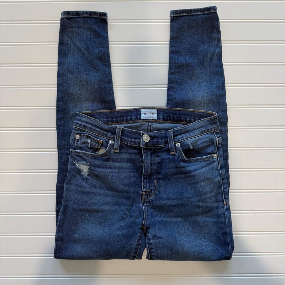Hudson Distressed Skinny Jeans Women’s Size 27